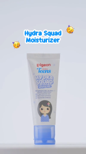 Pigeon Teens Hydra Squad Moisturizer 20ml | Skincare Remaja | Ekstra Melembapkan | Hyaluronic Acid & Witch Hazel