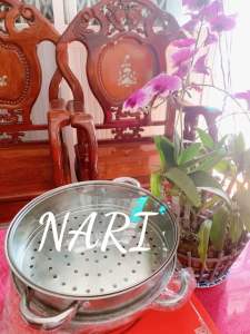 Bộ xửng hấp inox 28cm - nồi hấp đa năng 2 tầng cao cấp nắp kính tiện dụng hấp xôi - hấp bánh bao - gia dụng NARI