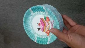 50 cái Dĩa giấy in hoạt hình 16cm