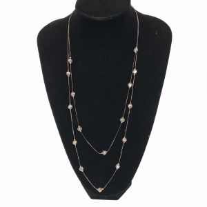 Versatile Long Sweater Chain Necklace Pearl Multi-Layered Elegant Fashion Jewelry Accessory for Autumn Winter New Trend
