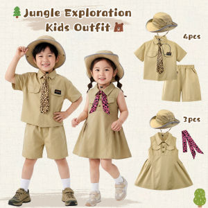 LOlanta Zookeeper Costume Jungle Safari Guide Outfit for Baby Boy Girl Explorer Adventurer Cosplay Halloween Wear 1-6Years