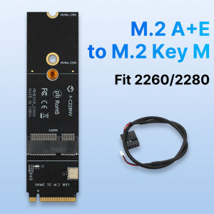 Fenvi | M.2 Key A+E To M.2 Key M SSD Slot Converter Adapter Expansion Card Fit 2260 2280 For M.2 WiFi card