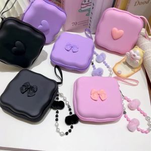 Charger Protector Cable Protector Set Storage Bag Lovely 3D Bow Knot Travel Storage Bag Travel Storage Headphone Cable Protector