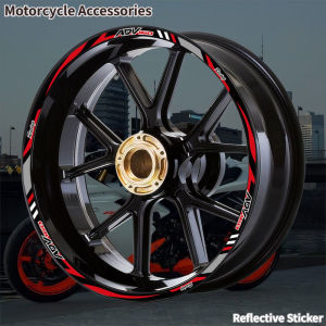 For HONDA ADV ADV160 Reflective Motorcycle Accessories Wheel Tire Modification Sticker Hub Decals Rim Stripe Tape Waterproof