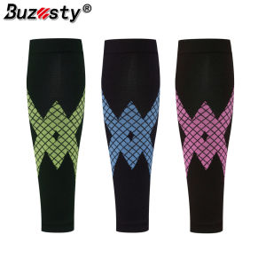 Buzesty 2 Pack Calf Support Compression Sleeve for Men & Women Leg Compression Sleeve Footless Socks for Support Running Shin Splints Relief Fitness Varicose Veins Pain
