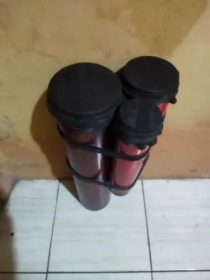 bem Ketipung paralon paralon isi 3 Merah gendang koplo dangdut tabla rebana hadroh mainan anak