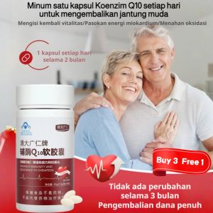 ✨Authentic✨【Clean Blood Vessels Protect The Heart】Coenzyme Q10 Soft Capsules/Ing Da Guang Ren Brand Softgel Health Food/Quick Hair Blue Cap Auxiliary Enzyme Softgels辅酶q10软胶囊