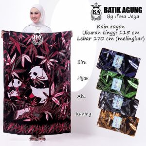 (PROMO HARI INI) Sarung Anak Gambar Panda Bahan Rayon Warna Warni Sarung TPQ Madin santriwati pondok pesantren Sarung babaran lahiran Sarung tapeh bisa cod