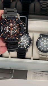 Jam Tangan Pria Morgan Miller-MM08 Original Rantai Stanliess Tanggal Aktif