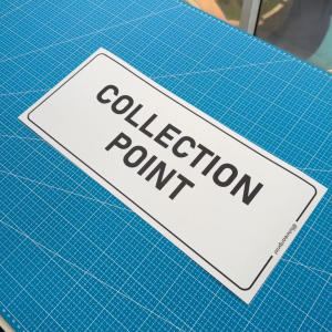 Collection Point. Pickup Pick Up Area. Premium Sticker Sign Notice Signage Label. Waterproof Heavy Duty Indoor Outdoor.