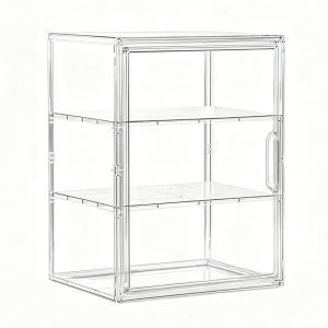 Acrylic Bread Container with Adjustable Shelves Magnetic Door for Bread Cookies Cakes & Pastries