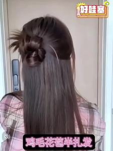 Natural Puffy Semi-updo Faux Bun Hair Clip