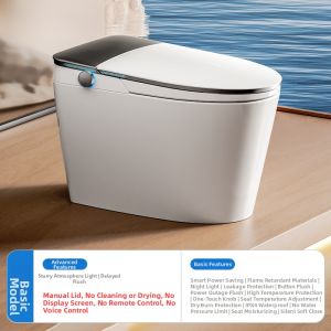 No Water Pressure Limit Automatic Self-Cleaning Smart Toilet with Clean Shield