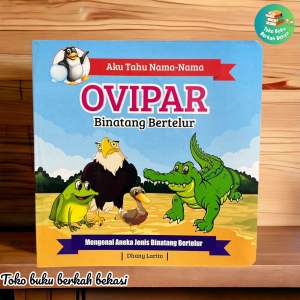 board book anak balitaaku tahu nama-nama ovivar binatang bertelur(15×15cm) 12 halaman