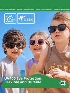 KK Tree Kids Polarized Sunglasses Foldable UV Protection Fashionable Sunglasses for Boys And Girls Baby Sun Glasses