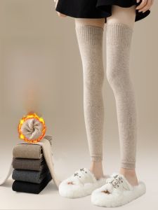 Miiow | Warm Anti-Slip Long Tube Socks Womens Autumn Winter Thickened Knee High Leggings Cat Person High Tube Over Knee Socks