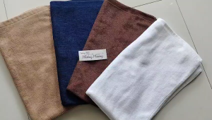 Thảm Khăn Cotton khách sạn 45x65 kẻ dí sang trọng không đổ lông thấm hút tốt