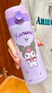 Kuromi Large Capacity Hopping Cup Cartoon Character Insulated Water Bottle Meilidi General Purpose BPA Free Stainless Steel
