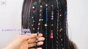 Jackjacktoys Mainan Fashion DIY Magic Hair Styling Set Anak 3in1 Alat Kepang Rambut Pemoles Kuku dan Aksesoris Rambut