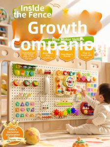MUFANSEN | DIY Montessori Busy Board Storage Educational Toy