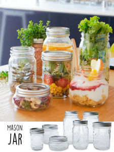 Masonjar Mason Jar American Bucket Grass Sealed Pot Coffee Beans Cut Tobacco Moisturizing Tank For Home Stewing out of Water Jam Jar