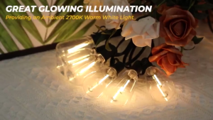 LED Bulbs String Lights Yellow Lights Outdoor Waterproof Garden Lights Dimmable Patio String Lights