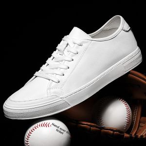 NUDANLAI | Breathable Leather Casual White Shoes