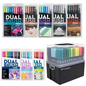 Bộ Bút Đánh Dấu Nghệ Thuật Hai Đầu TOMBOW ABT - 10 Chiếc Bút Thư Pháp Đầu Cọ Mềm & Đầu Nhỏ Dùng Để Vẽ & Tô Màu