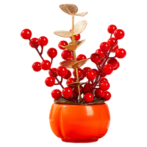 New Year Moving Decoration Chinese Tangerine Ornaments Entrance Good Luck Bucket Bedroom New Years Day Decoration Wealth Fruit Figurines