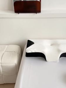 《406》 Cross-Border Trade Rebound Memory Foam Butterfly Pillow Breathable Neck Support Shaped Memory Pillow Sleep Cervical Pillow Orthopedic Pillow