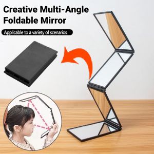 Multi-Angle Panoramic Observation Folding Mirror 360° Self-Cutting Mirror Portable DIY Four Sided Beauty Mirror 四面可折叠镜子