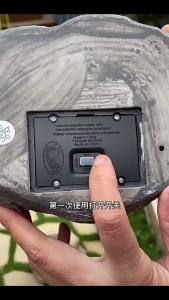 SXH  Solar Garden Lamp Outdoor Garden Landscape Spotlight Waterproof Resin Simulation Stone Lamp led Lawn Tree Lamp