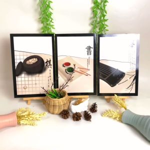 RUNABEE HIASAN DINDING 20X30CM DEKORATIF ABSTRAK WALL ART SIMPLE POSTER HIASAN DINDING PAJANGAN KAYU