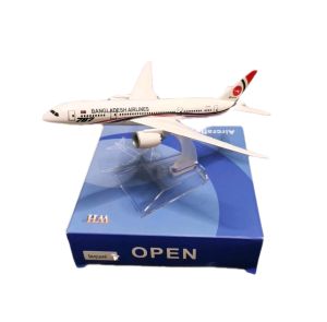 Bangladesh Airlines Boeing 787 Diecast Toy Airplane Model 6 Inches with Stand Diecast Toys Perfect for Collectors and Aviation Enthusiasts