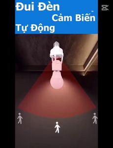 Đui đèn cảm ứng chuyển động E27 tự bật tắt khi đến gần cảm biến hồng ngoài radar tự động