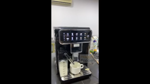 HAPPYPOPPER Fully Automatic Espresso Coffee Machine AM7203 Mesin Kopi Automatik Penuh Touch Screen With Steam Milk Froth 全自动触屏咖啡机  浓缩咖啡机  缩蒸汽打奶泡