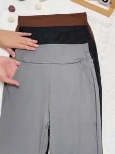 CQQNBV Womens Shark Flared Pants Yoga Pants – Slimming Comfortable Pocket Design – Ideal for Casual & Travel