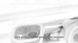 MUFFLER PROTECTOR DEPAN LC55C FRONT EXHAUST COVER LC135 55C MUFFLER PROTECTOR EKZOS COVER BLACK CHROME YAMAHA VIETNAM