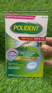 POLIDENT 3-Minute Daily Cleanser for Denture 36S