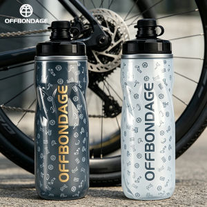 OFFBONDAEG 610ml Bicycle Bottle Keep Cold Thermal Water Bottle Cycling Outdoor Sports Kettle Squeeze MTB Road Bike Accessories