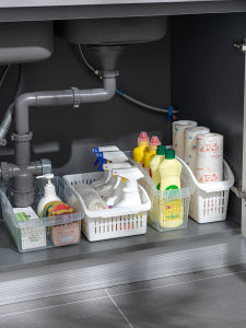 Kitchen Cabinet Plastic Storage Box Sink Organizer Basket Snack Storage Container Home Organization Utility Inomata Brand