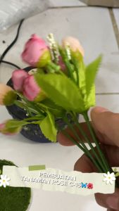 BUNGA HIAS BUKET MAWAR ARTIFICIAL ROSE ARTIFICIAL BUNGA PLASTIK TANAMAN ARTIFISIAL PALSU BUNGA DEKORASI RUMAH BAYAR DI TEMPAT