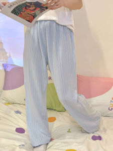 Girls Cotton Sleep Pants Summer Thin Long Home Clothes Childrens Clothing Princess Style Pure Cotton Home Pants with Pockets