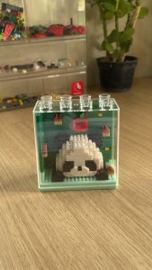 Block Zoo Box Pan Nie Mard Cute Animal Building Blocks Transparent Cover Gift Brick Toys Capybara