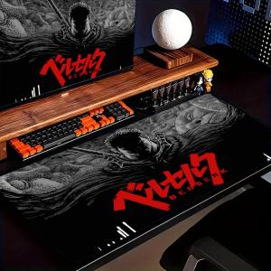 Potdemiel | Berserk Guts Anime Mouse Pad Large Computer Office Game Table Mats XXL Rubber Anti-slip Gaming Keyboard Mousepads Long Desk Pads