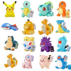 Pokemon Plush Stuffed Toy Pikachu Charizard Gengar Genuine Plush Doll Soft Kawaii Cartoon Toys for Kids Birthday Gifts