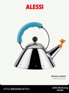 Alessi | Bình Đun Trà Cổ Điển Inox