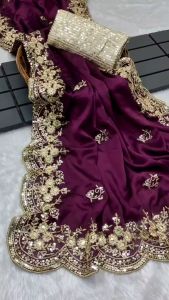 Purple Ragoli Banglory Silk Saree💜💜💜