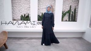 BAJU DRESS WANITA GAMIS RAYON ETHICA HANAMI 09 GREY BLUE