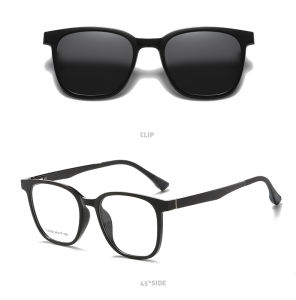 Firada thời trang hút nam châm Kính mắt cổ điển thoải mái Kính Mắt vuông kính theo toa thuốc khung cho Nam Nữ 2192-c